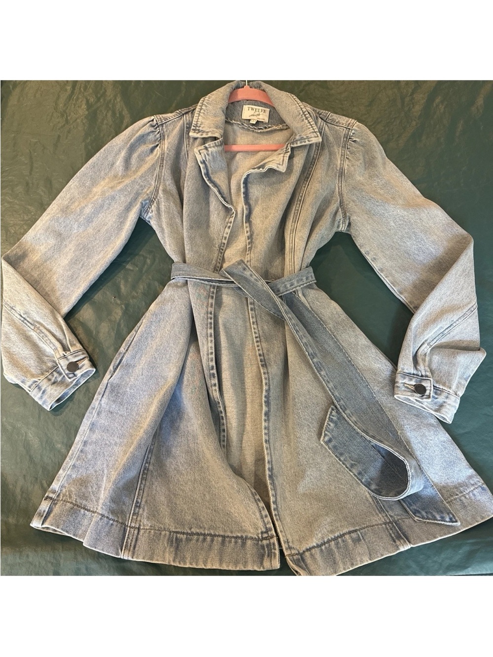 Twelve by Artful Thin Light Denim Jacket - Pale Blue